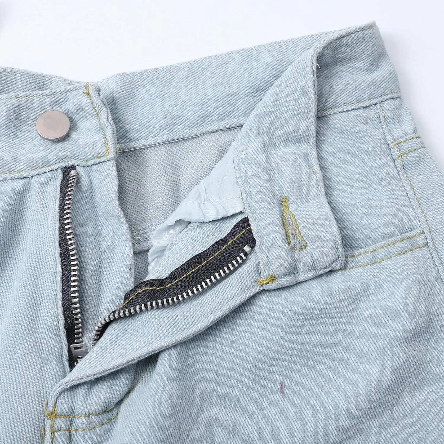 Sweatpant Wide Leg Pants for Women's High Waisted with Pockets Sweatpants That Look Like Jeans, Boyfriend Jeans