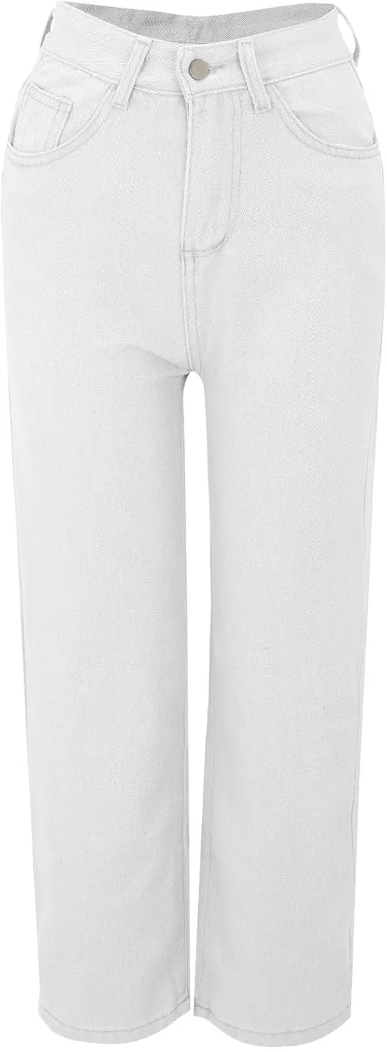 Sweatpants Jeans for Women Soft High Waisted Wide Leg Baggy Jeans Plus Size That Look Like Jeans Boyfriend Jeans Comfy Denim