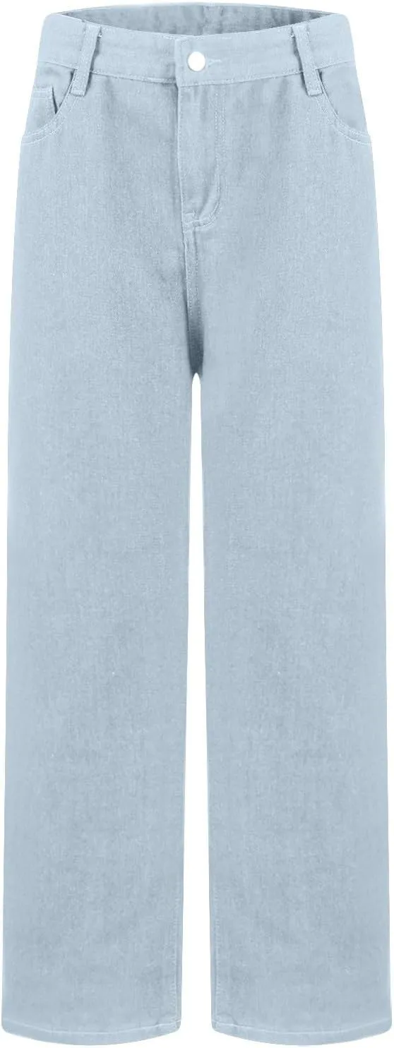 Sweatpants That Look Like Jeans Boyfriend Jeans Sweatpant Jeans High Waisted Cute Wide Leg Jeans