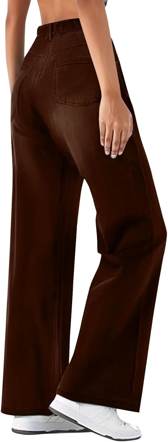 Sweatpants That Look Like Jeans Boyfriend Jeans Sweatpant Jeans High Waisted Cute Wide Leg Jeans