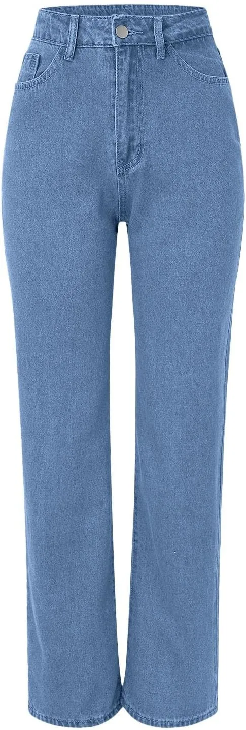 Sweatpants That Look Like Jeans, Casual Stright Jeans, Sweatpant Jeans: High Waisted with Pockets, Cute Petite Jeans