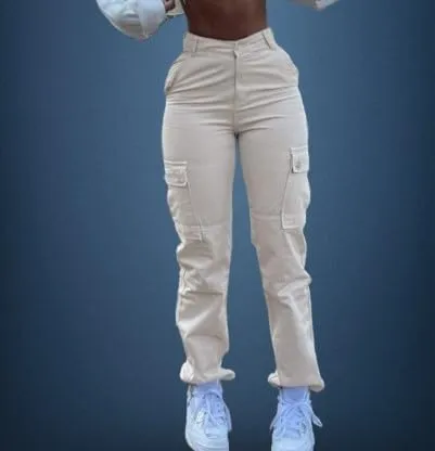 Versatile Multi-Pocket Cargo Pants for Women - Comfortable Wear