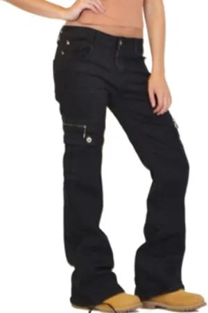 Wide Leg Jeans Woman High Waisted Frayed Raw Hem Denim Pants Fashion Loose Bootcut Jeans Casual Sweet Flare Jeans