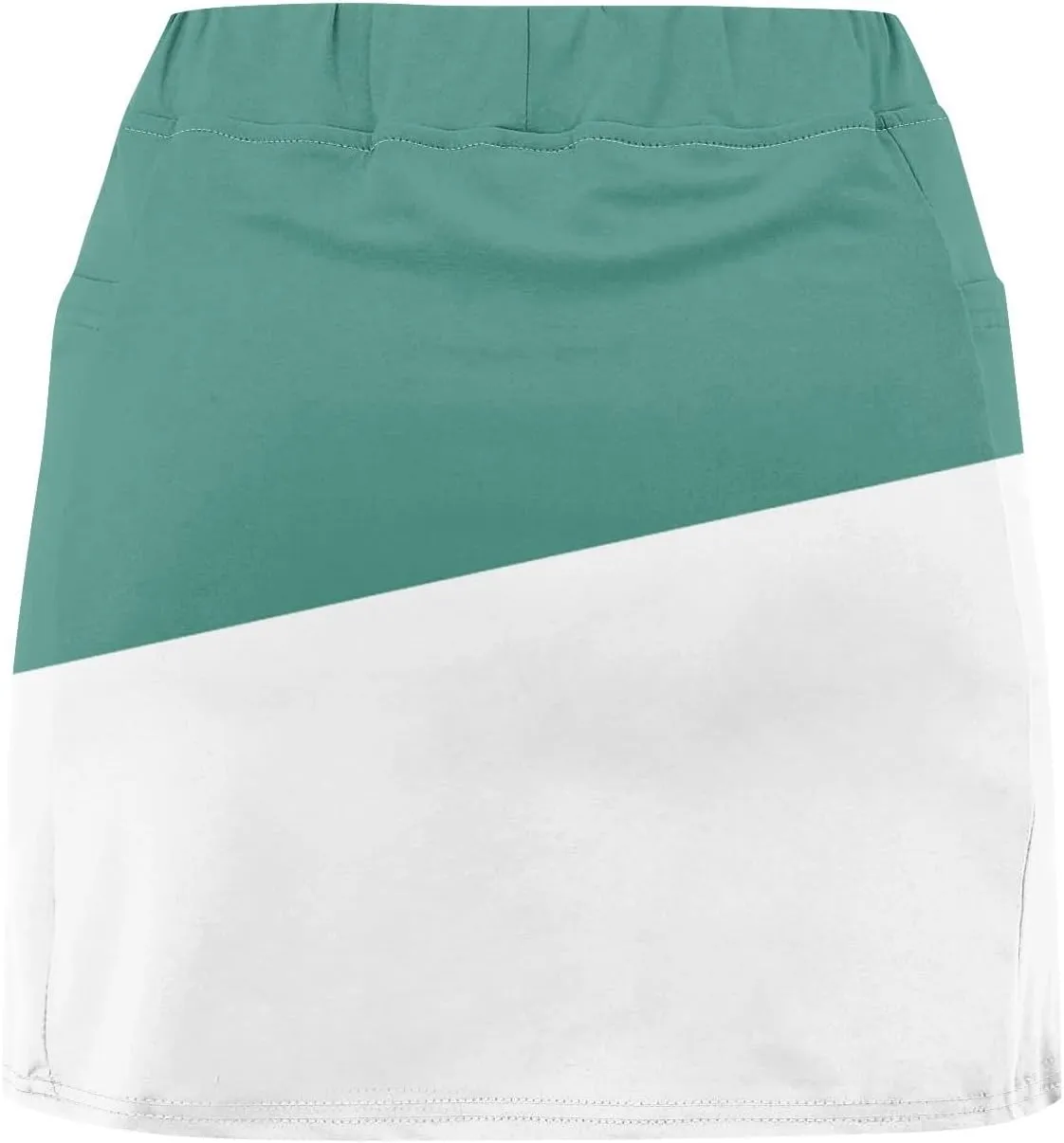 Women 2 Piece Skirts 2 in 1 Solid Flowy Basic Versatile Stretchy Casual Mini Skirts 2025, S-2XL