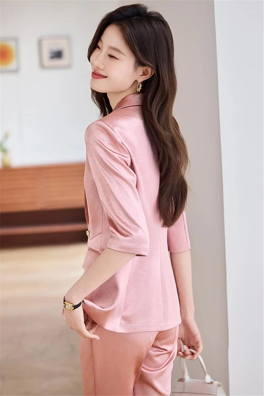 Women Business Suits Pant and Blazer Set Ladies Work Office Uniform Jacket Pant Suits