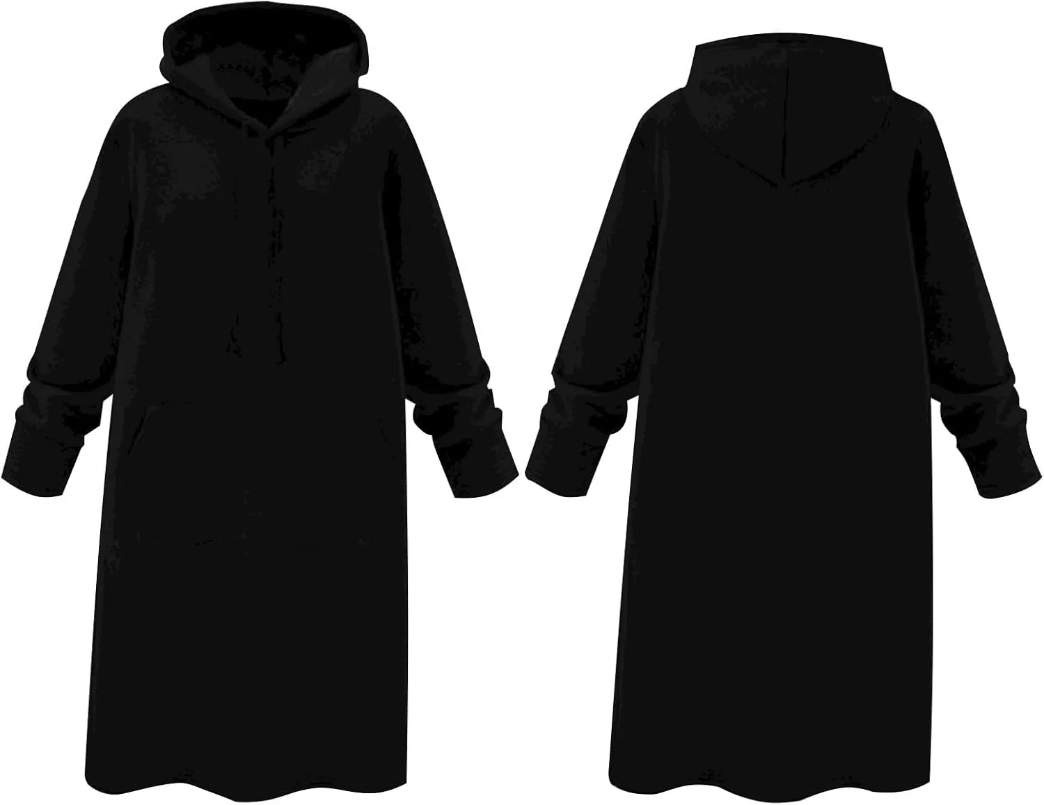 Women Hoodie Dress Casual Sweatshirt Dress Long Sleeve Pullover Fall Trendy Hooded Dress Mini Dress with Pockets