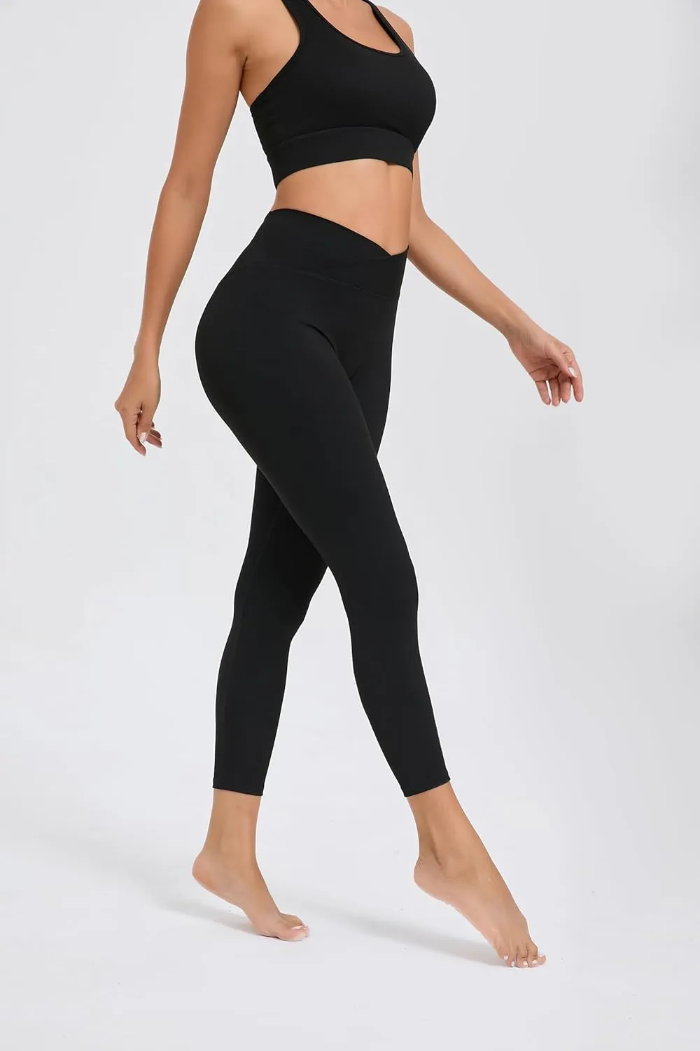 Women's Activewear Set – Ribbed & Smooth Leggings, V Cross & Fitness Shorts – Stylish, Versatile Workout Wear