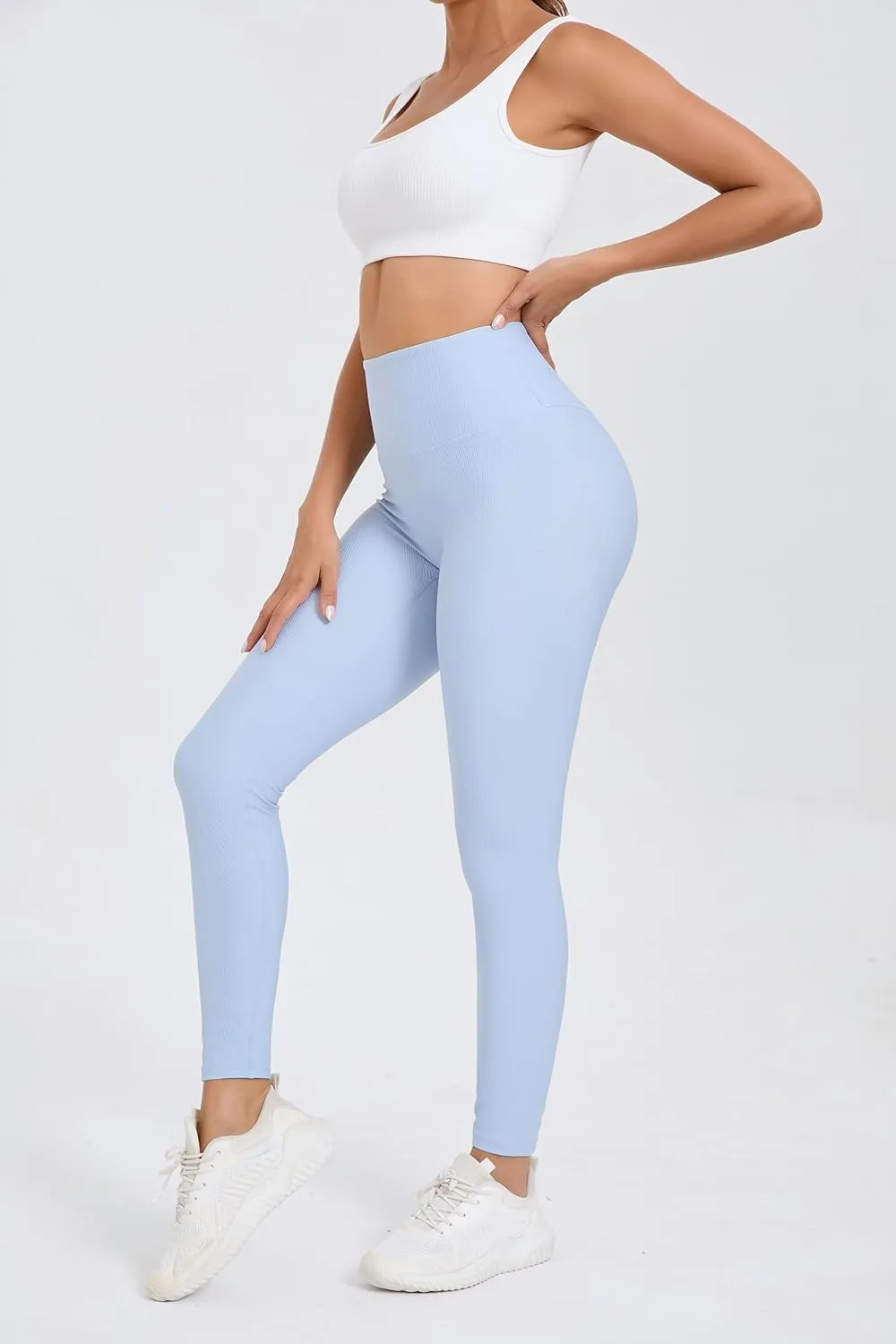 Women's Activewear Set – Ribbed & Smooth Leggings, V Cross & Fitness Shorts – Stylish, Versatile Workout Wear