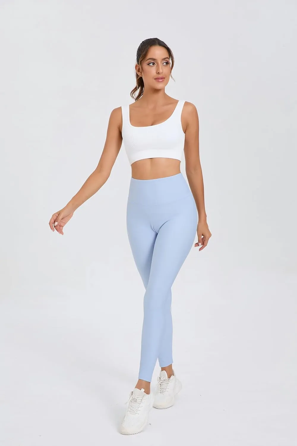 Women's Activewear Set – Ribbed & Smooth Leggings, V Cross & Fitness Shorts – Stylish, Versatile Workout Wear