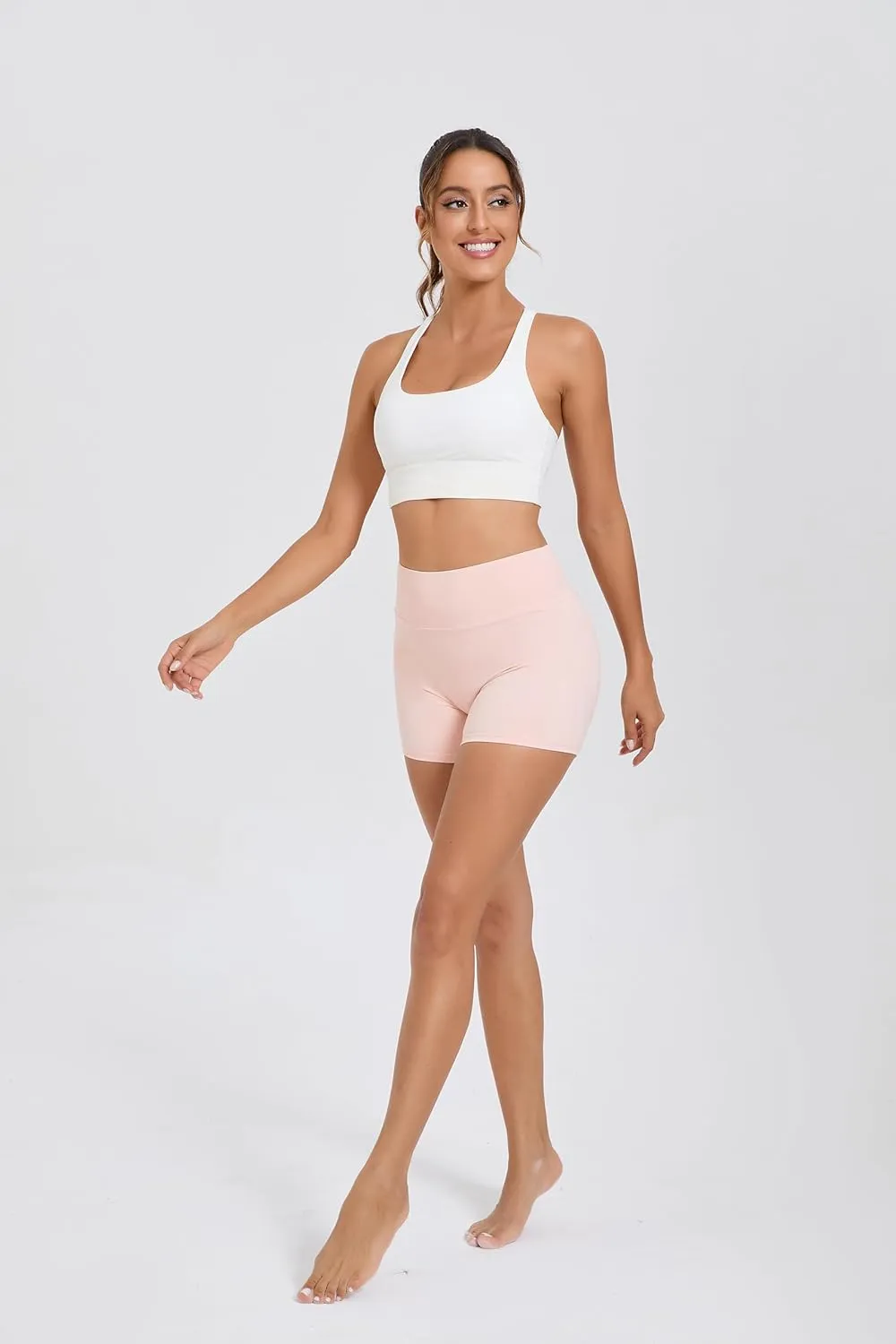 Women's Activewear Set – Ribbed & Smooth Leggings, V Cross & Fitness Shorts – Stylish, Versatile Workout Wear