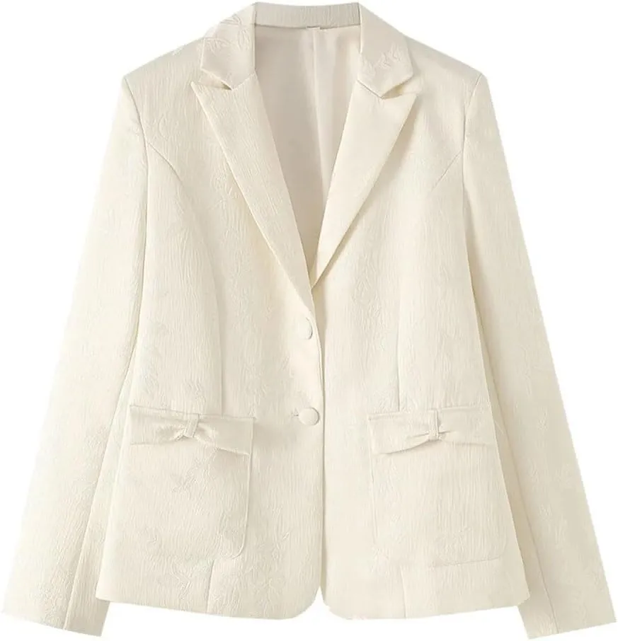 Women's Autumn Slim Fit Commuting Lapel Suit Jacket High Waist Mini Skirt Set