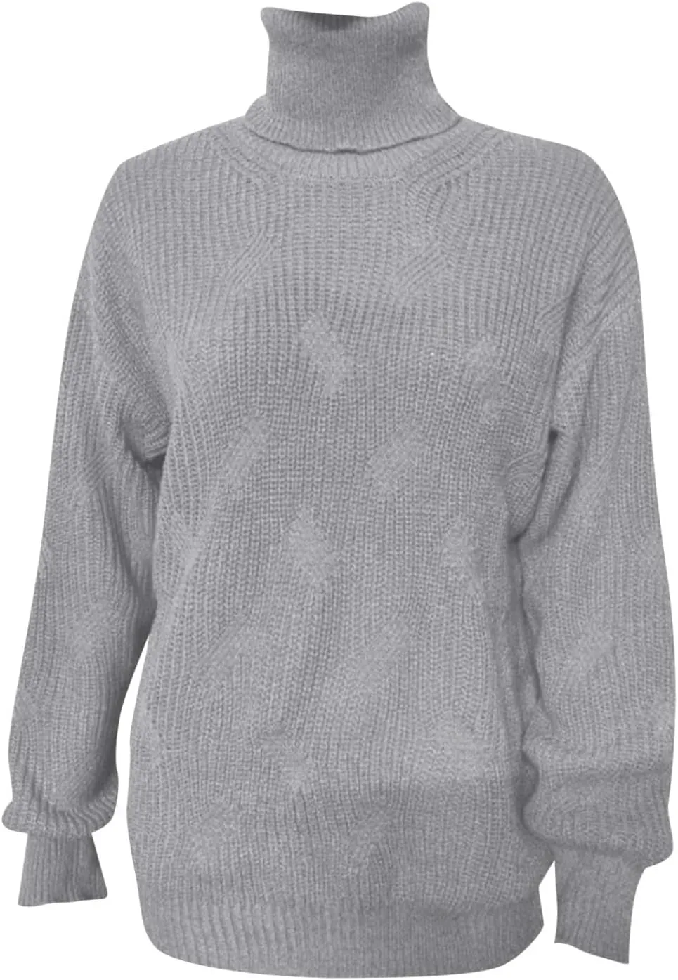Women's Cashmere Sweaters Turtle Necks Long Sleeve Solid Elegant Comfy Pullover Sweater Elegant
