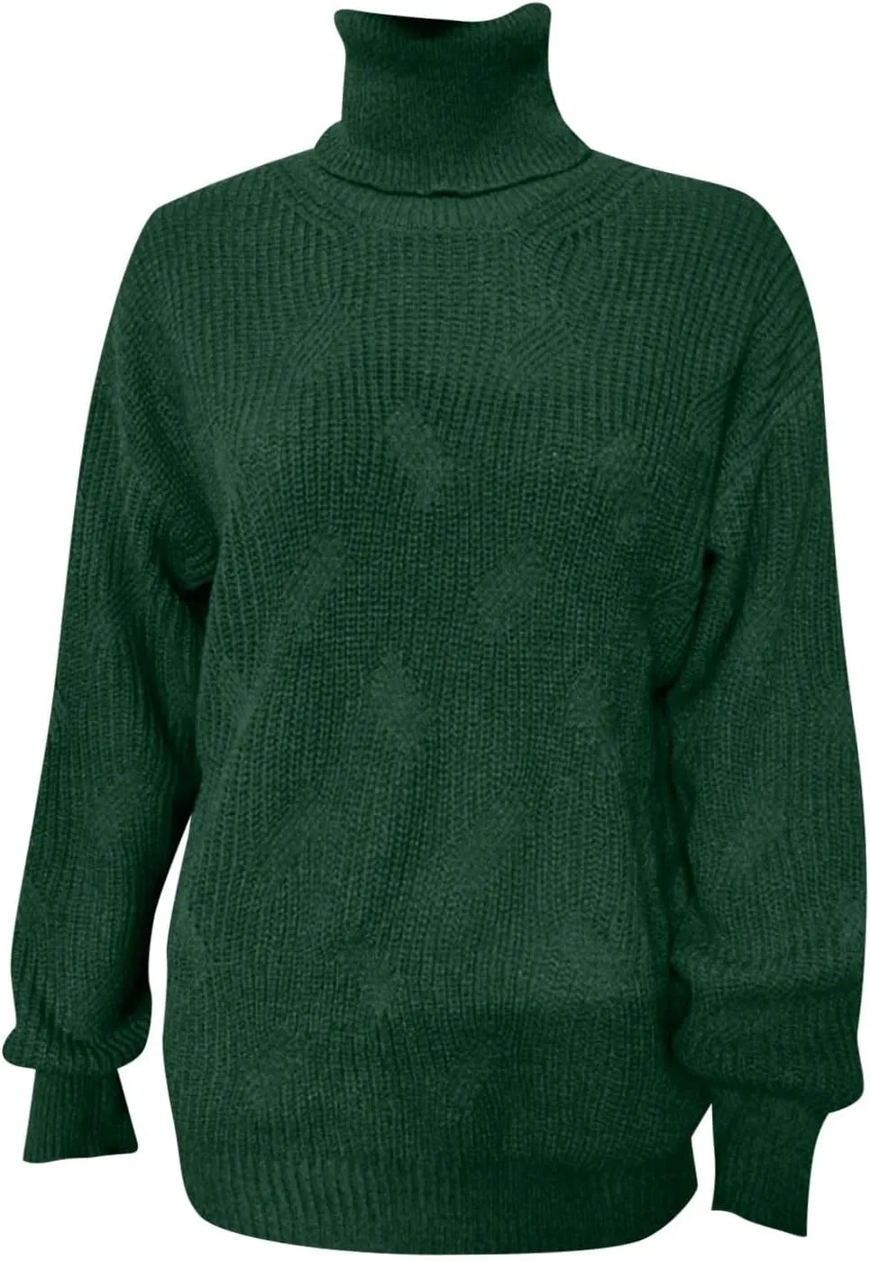 Women's Cashmere Sweaters Turtle Necks Long Sleeve Solid Elegant Comfy Pullover Sweater Elegant