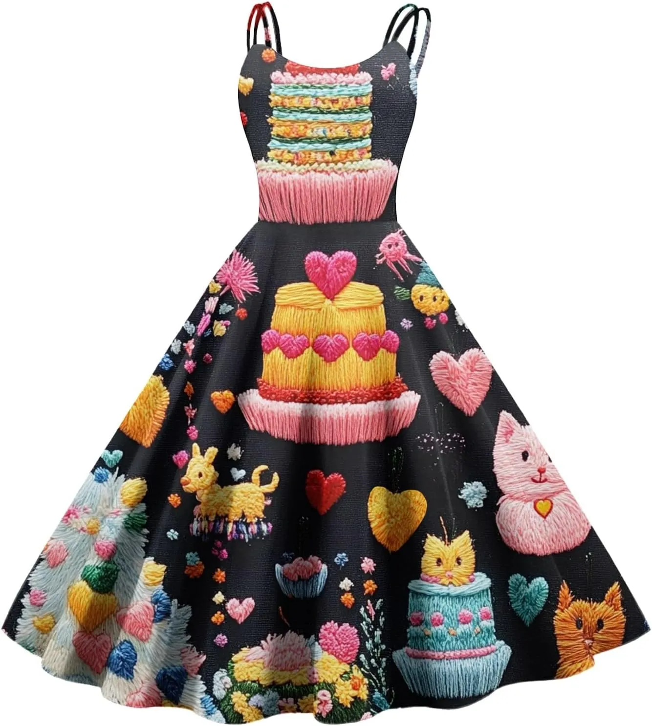 Women's Casual Fashion Print Sexy Off Shoulder Punk Retro Dress Retro Dress Dress