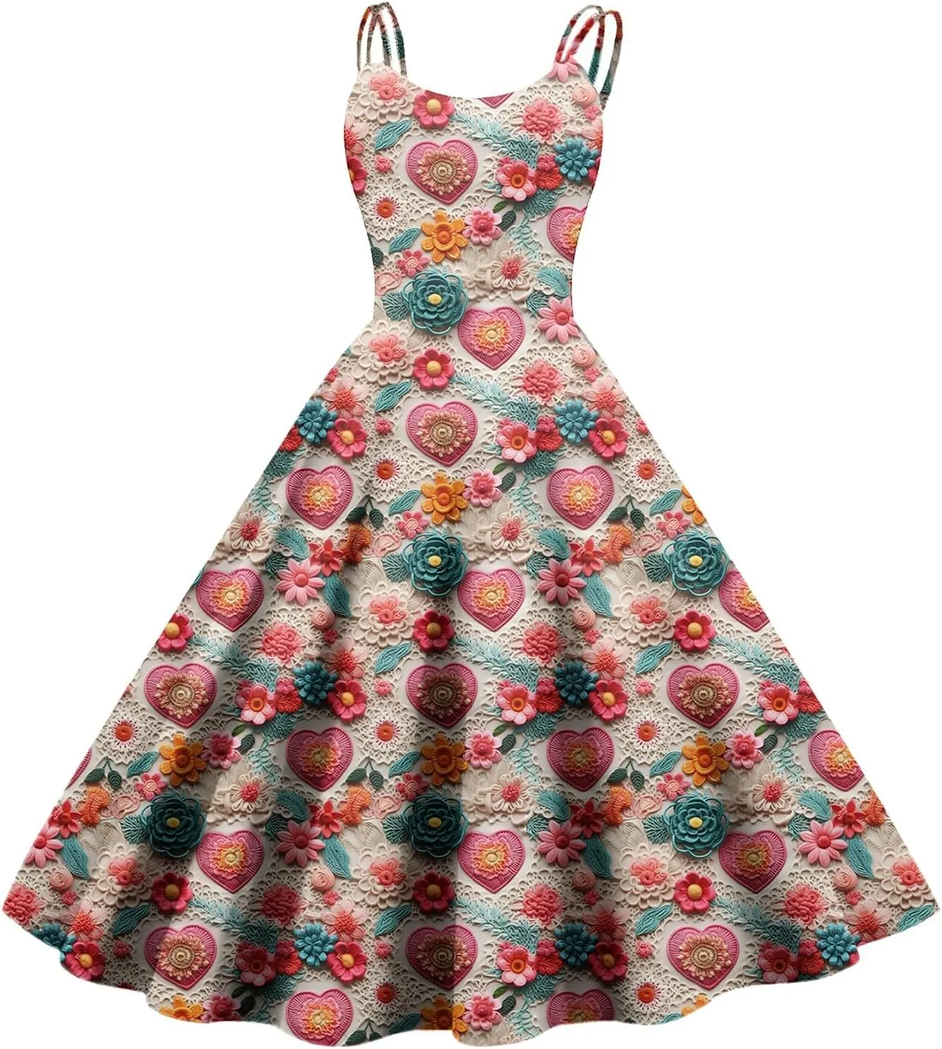 Women's Casual Fashion Print Sexy Off Shoulder Punk Retro Dress Retro Dress Dress