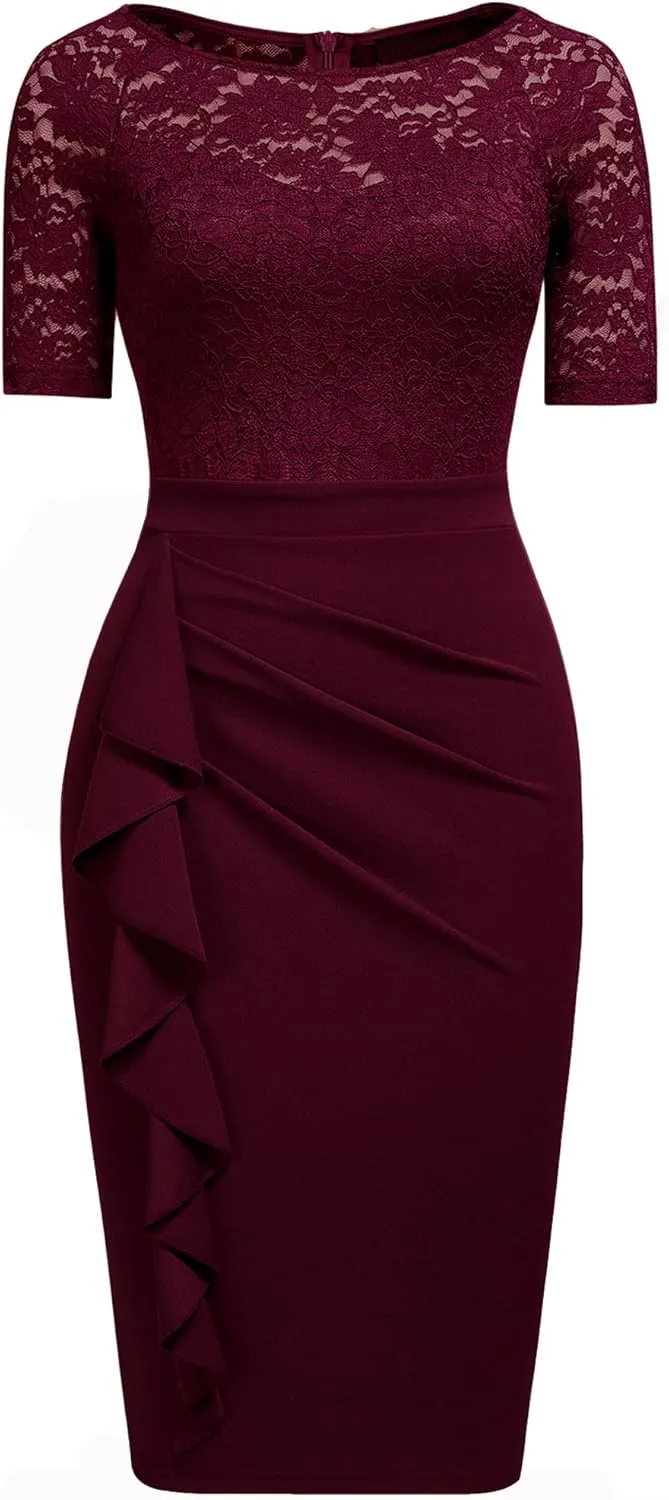 Womens Cocktail Dresses for Wedding Guest Evening Party Church Dress