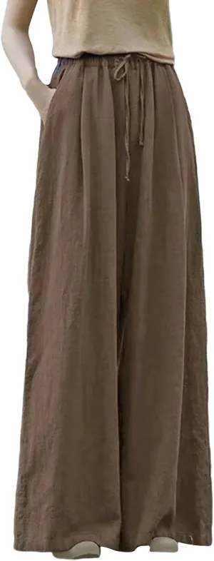 Women's Cotton and Linen Women's Spring and Autumn Linen Literary Loose and Versatile Plus Size