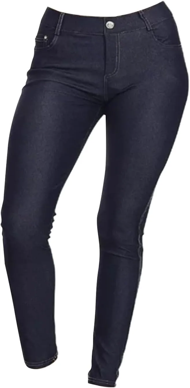 Women's Curvy Totally Women Retro High Waisted Elastic Slim Embroidered Jeans High Waisted Stretchy Skinny Jeans