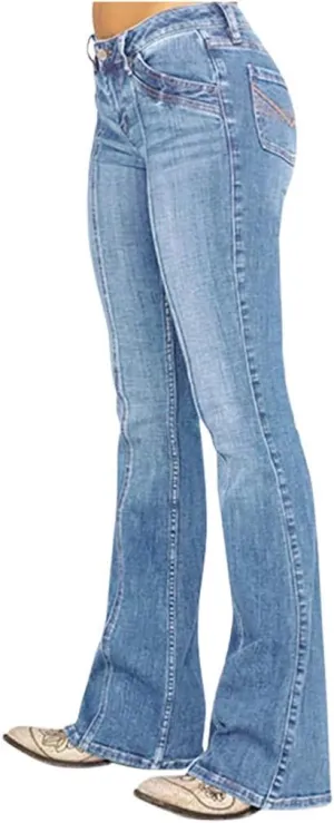 Women's Curvy Totally Women Retro High Waisted Elastic Slim Embroidered Jeans High Waisted Stretchy Skinny Jeans