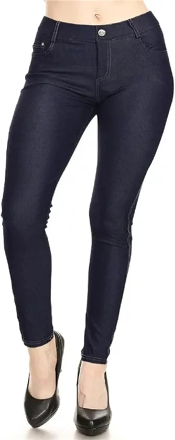 Women's Curvy Totally Women Retro High Waisted Elastic Slim Embroidered Jeans High Waisted Stretchy Skinny Jeans