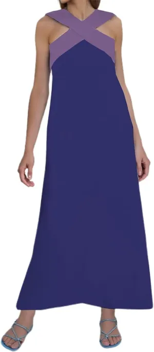 Women's Elegant Neckline Open Back Evening Dress Plus Size Cocktail Dress 2X