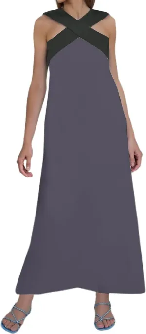 Women's Elegant Neckline Open Back Evening Dress Plus Size Cocktail Dress 2X