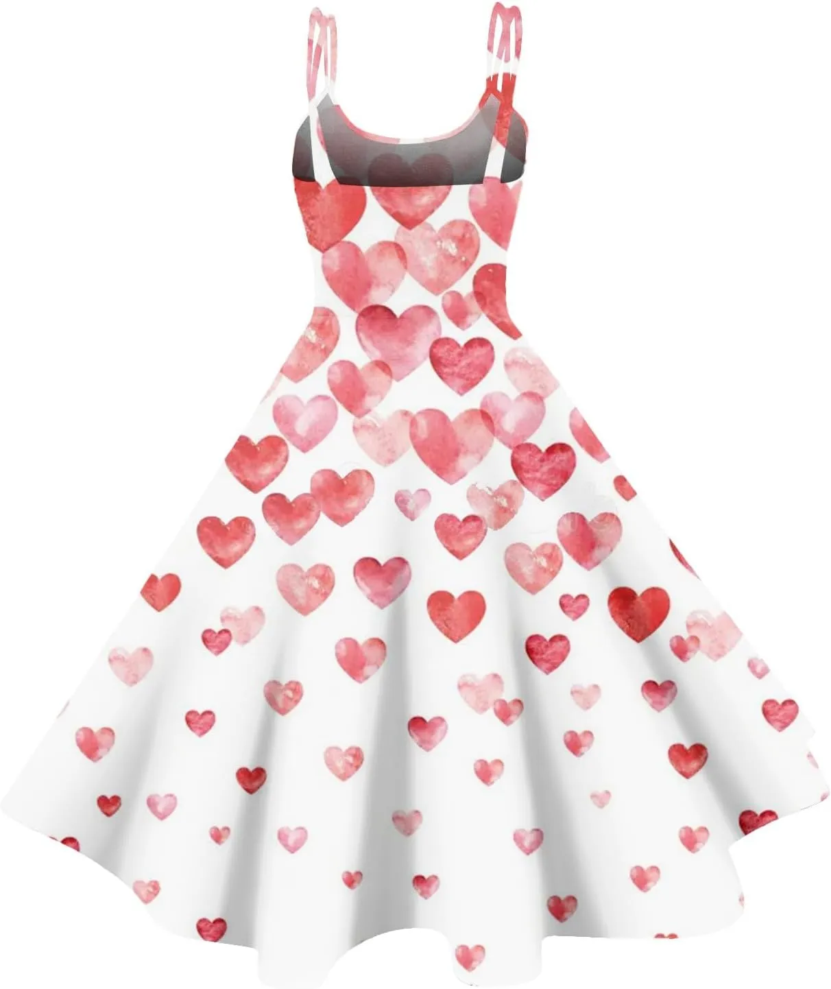 Women's Fashion Valentine's Day Printed Sexy Strapless Gothic Cocktail Dress Punk, Vintage Dress.