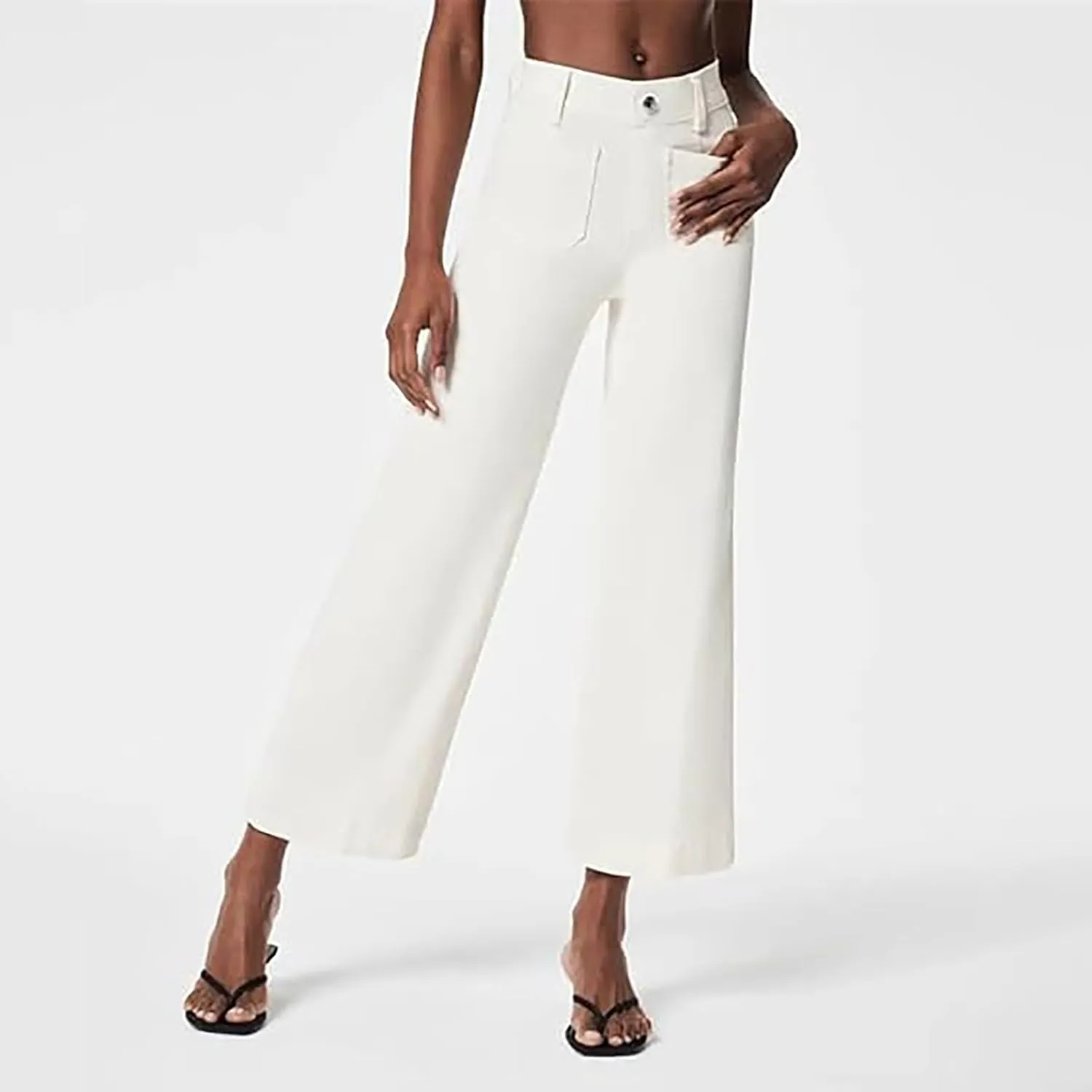 Women's High Waisted Flare Jeans Trendy Baggy Straight Leg Stretch Barrel Casual Wide Leg Bootcut Jeans Pants Trouser
