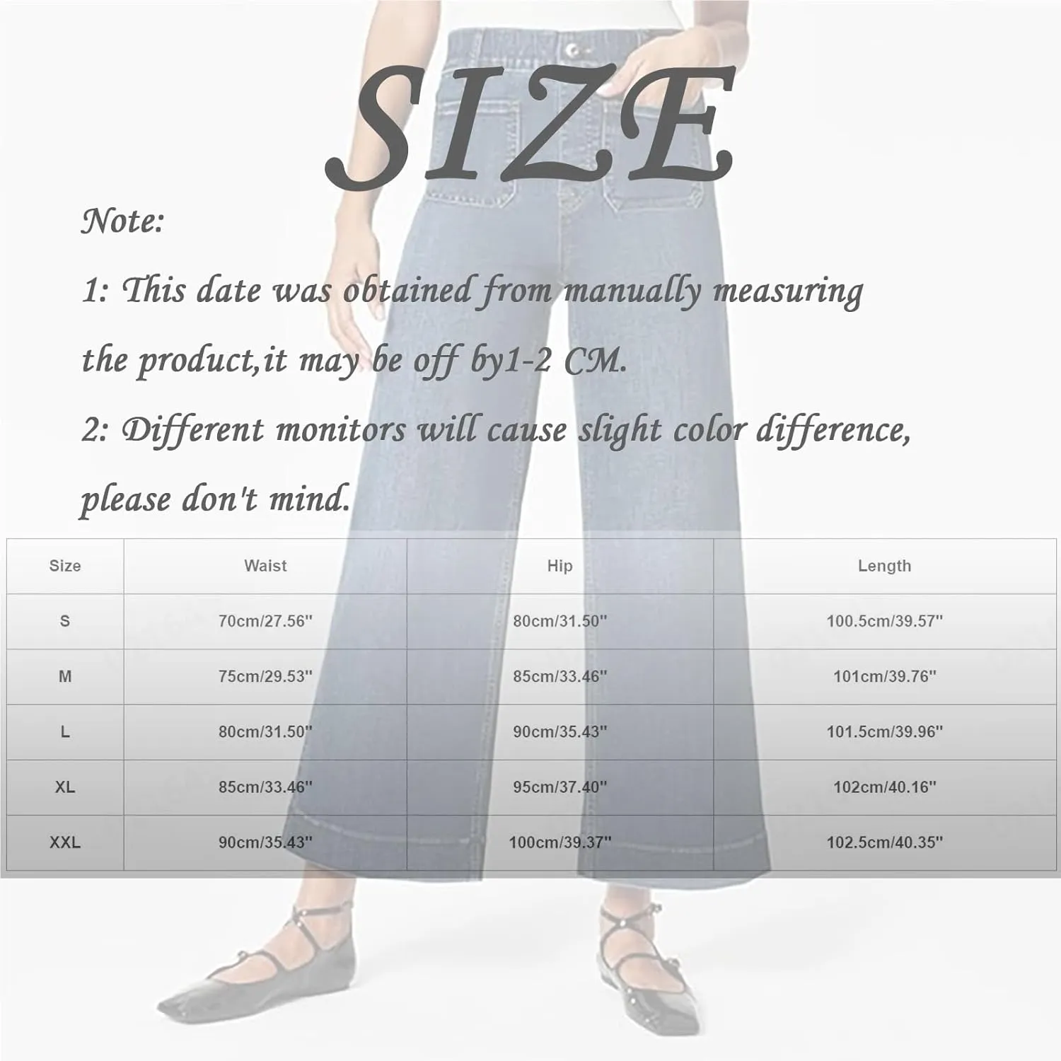 Women's High Waisted Flare Jeans Trendy Baggy Straight Leg Stretch Barrel Casual Wide Leg Bootcut Jeans Pants Trouser