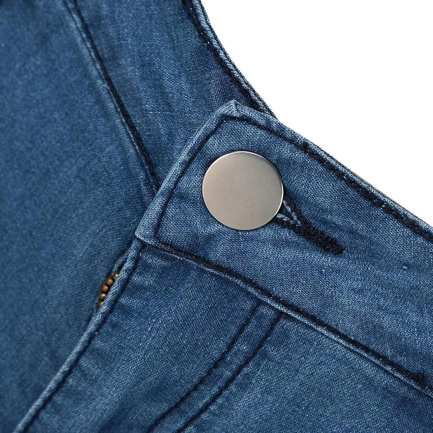 Women's High Waisted Jeans Jeans Skinny Flare Pants Long Solid Color Jeans, XS-4XL