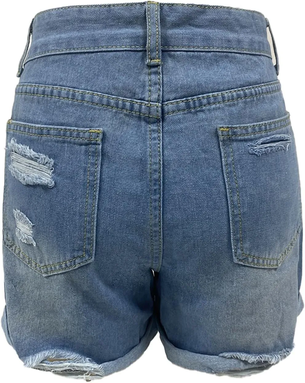 Womens High Waisted Jeans Women Jean Shorts Womens Stretchy High Waisted Ripped Denim Shorts With Pockets Jeans