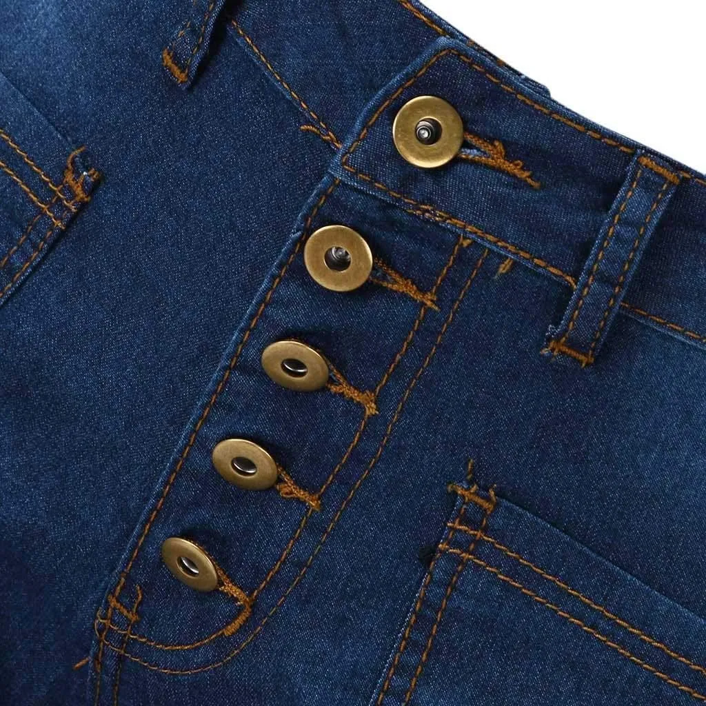 Womens Jeans Up Mid Pants Waisted Trousers Jeans Lace Poket Denim Women's Jeans Jeans for Women Trendy Black Pants