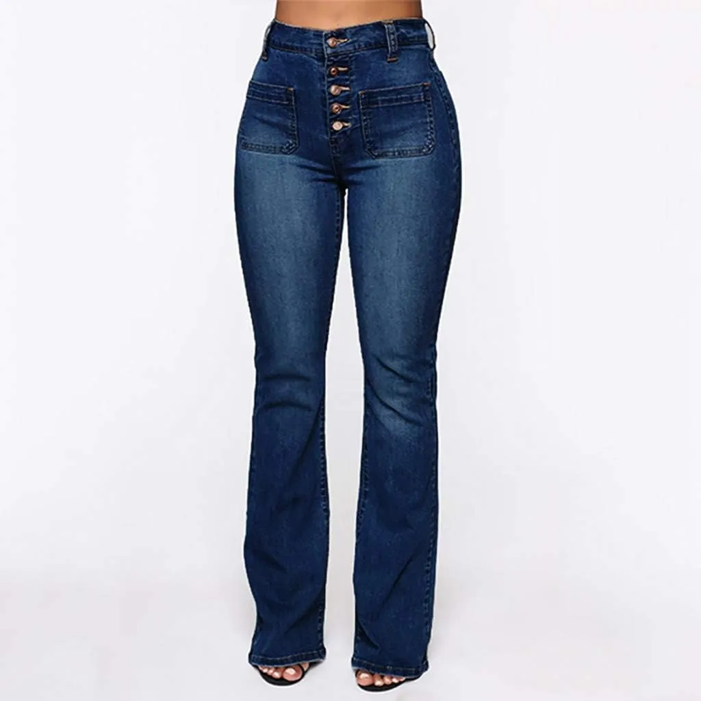 Womens Jeans Up Mid Pants Waisted Trousers Jeans Lace Poket Denim Women's Jeans Jeans for Women Trendy Black Pants