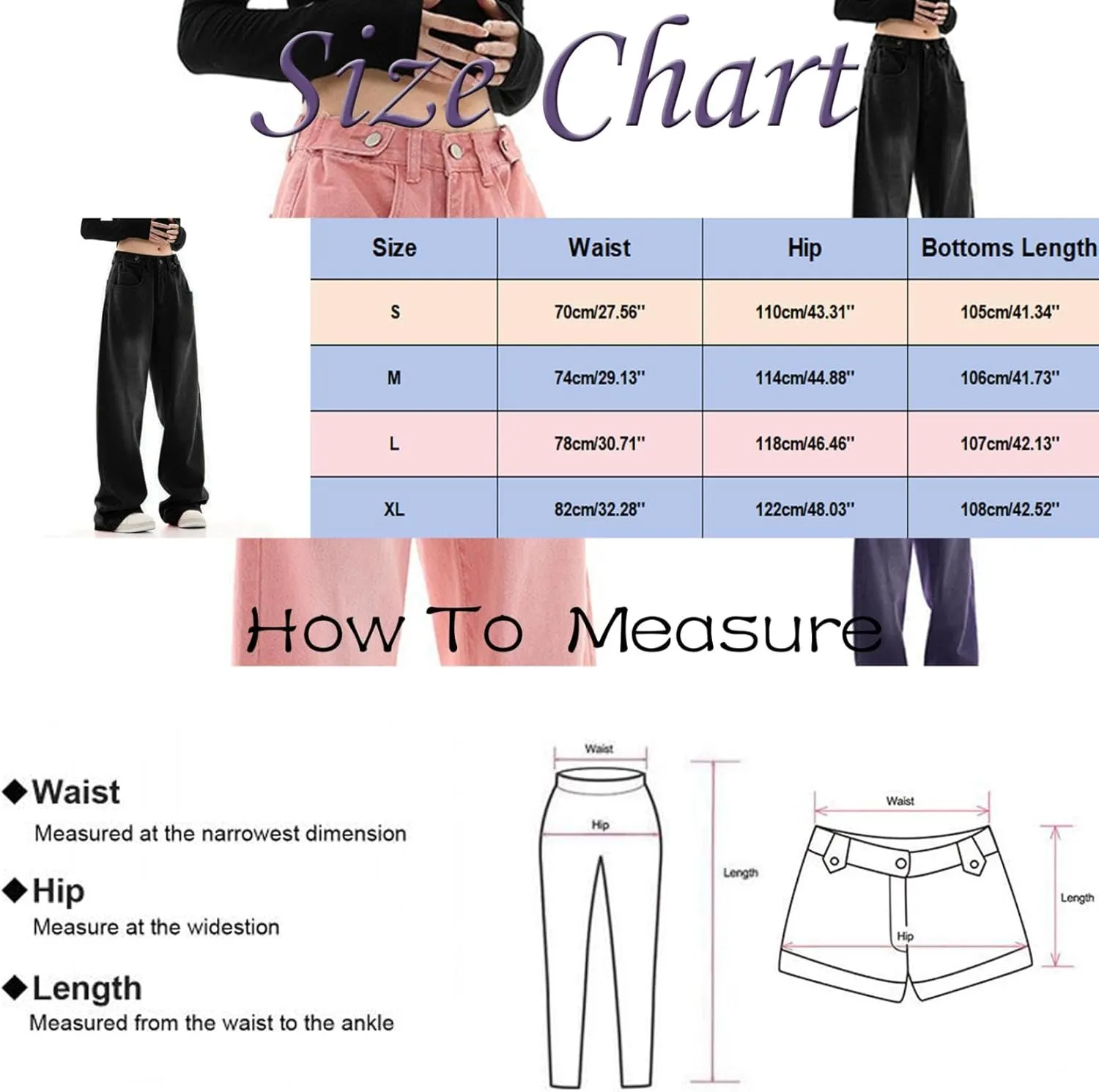 Women's Loose Baggy Jeans High Waisted Boyfriend Jeans Wide Leg Y2K Jeans