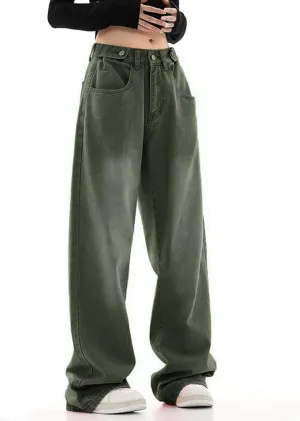 Women's Loose Baggy Jeans High Waisted Boyfriend Jeans Wide Leg Y2K Jeans