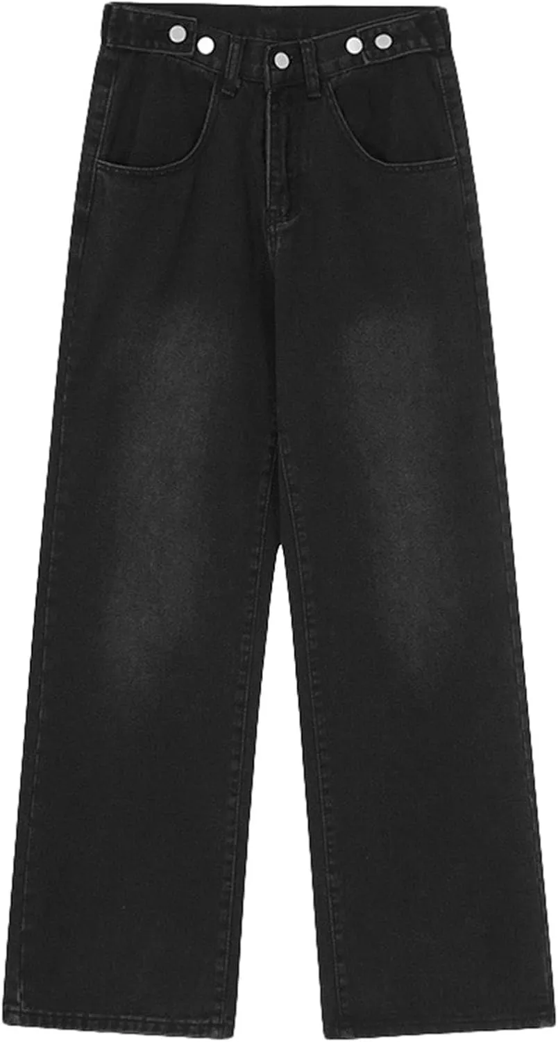 Women's Loose Baggy Jeans High Waisted Boyfriend Jeans Wide Leg Y2K Jeans