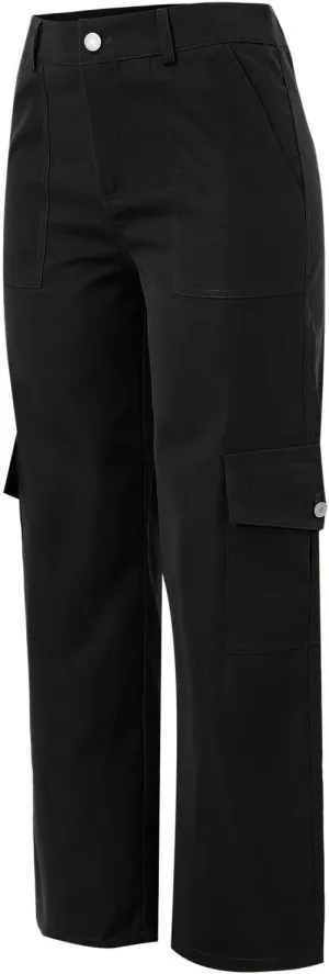 Women's Pocket High Waist Workwear Pants Casual Versatile Pants Plus Size Bell Bottoms