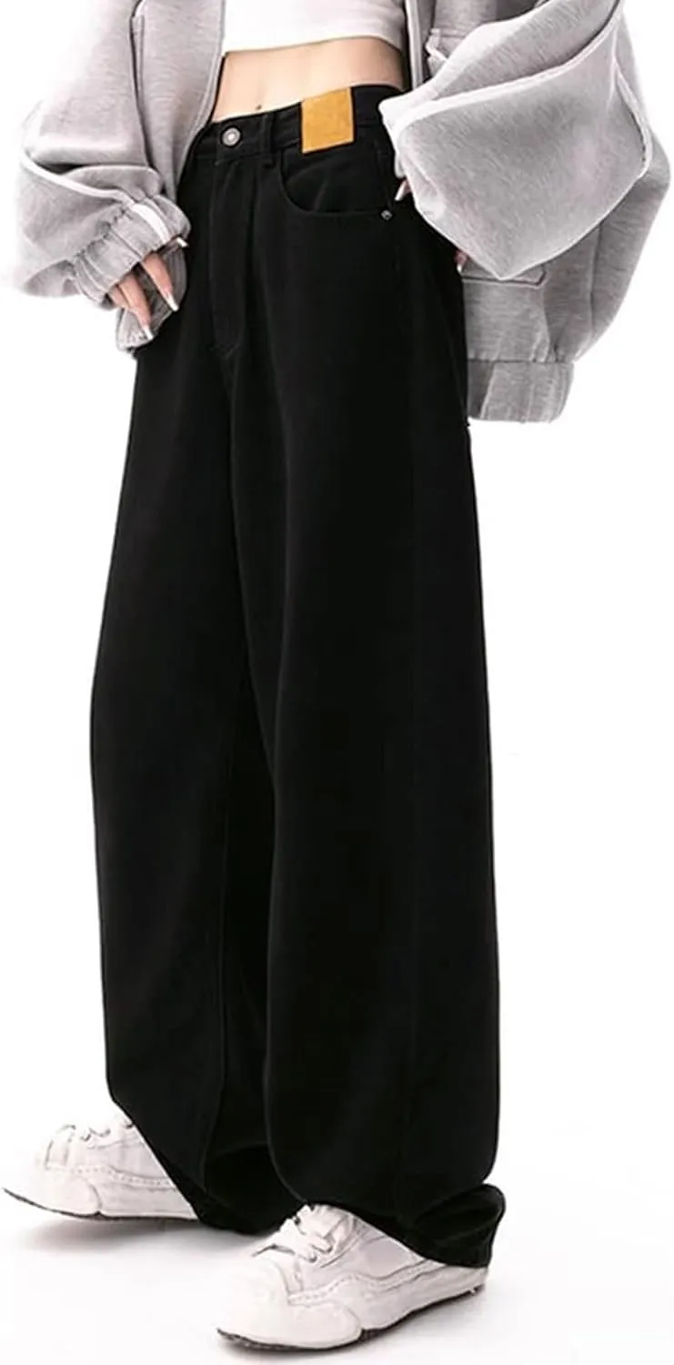 Women's Pocket High Waist Workwear Pants Casual Versatile Pants Plus Size Bell Bottoms