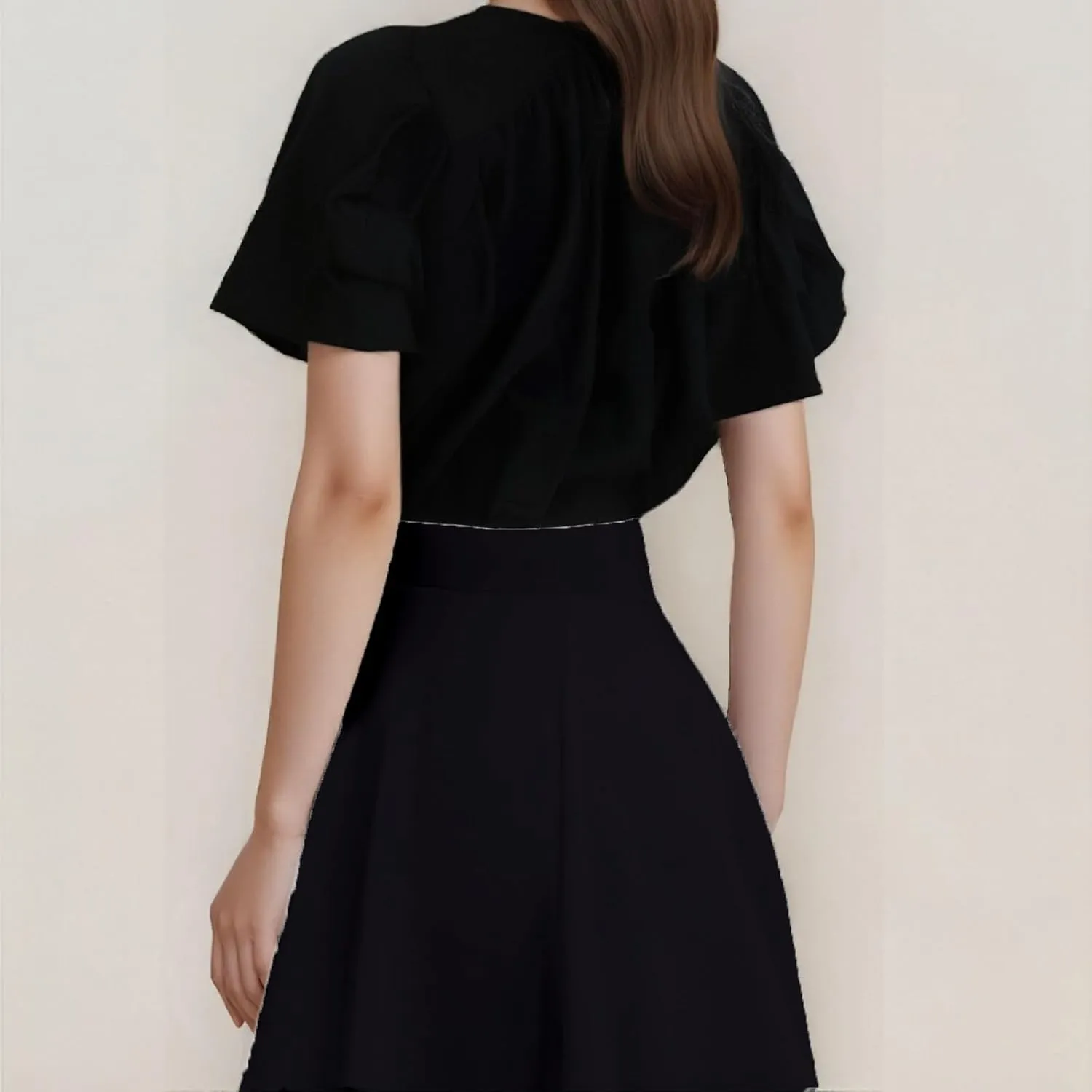 Women's Summer 2025 Basic Versatile Stretchy Flared Casual Flowy Mini Skater Skirt, M-5XL