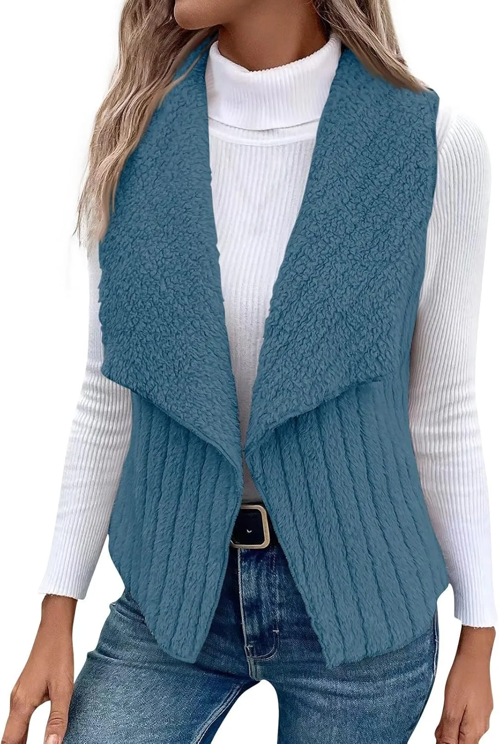 Womens Winter Coats Fashion Fall Winter Casual Solid Color Sleeveless Versatile Vest Jacket