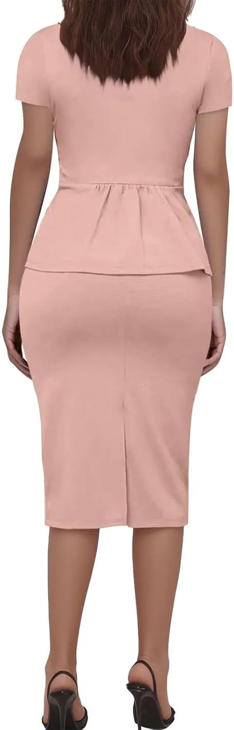 ZEFOTIM Pant/Skirt Suits for Women Dressy Business Blazers Solid Color Casual Short/Long Sleeve Two Piece Jackets